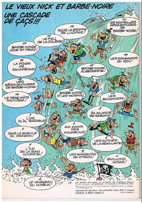Verso de l'album Le Vieux Nick et Barbe-Noire Tome 21 La princesse et le pirate