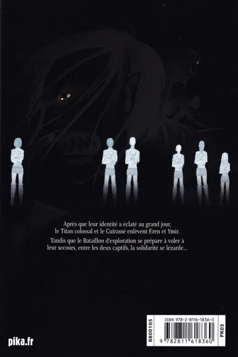 Verso de l'album L'Attaque des Titans 12