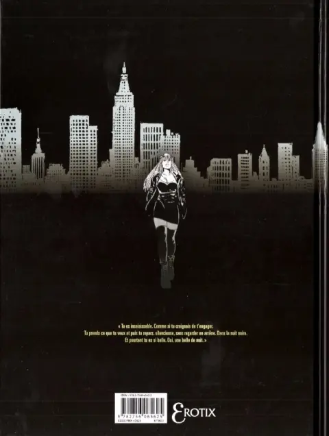 Verso de l'album Belle de nuit