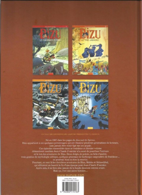 Verso de l'album Bizu L'Intégrale 3