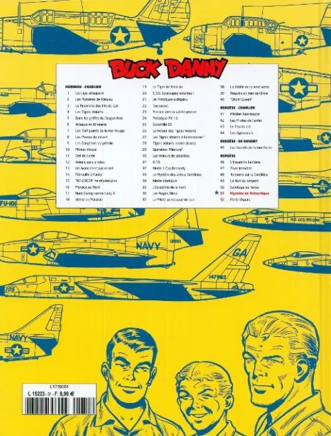 Verso de l'album Buck Danny Tome 51 Mystère en Antarctique