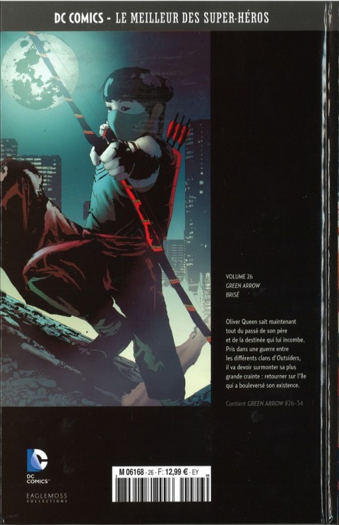 Verso de l'album DC Comics - Le Meilleur des Super-Héros Volume 26 Green Arrow - Brisé