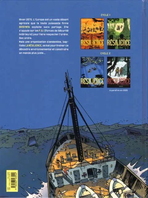 Verso de l'album Résilience Tome 3 La Mer de plastique