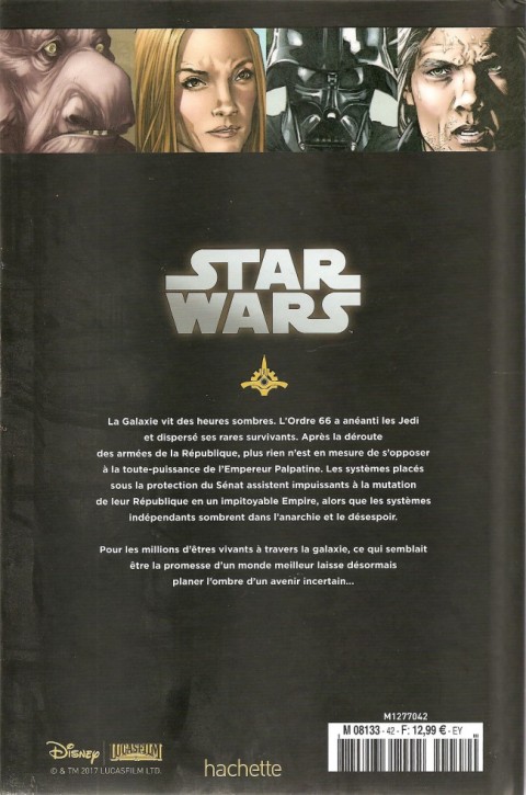 Verso de l'album Star Wars - Légendes - La Collection Tome 42 Dark Times - I. L'Âge Sombre