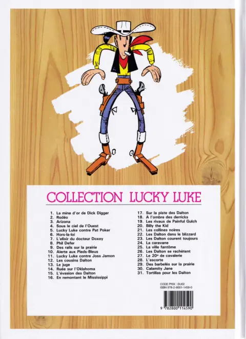 Verso de l'album Lucky Luke Tome 19 Les rivaux de Painful Gulch