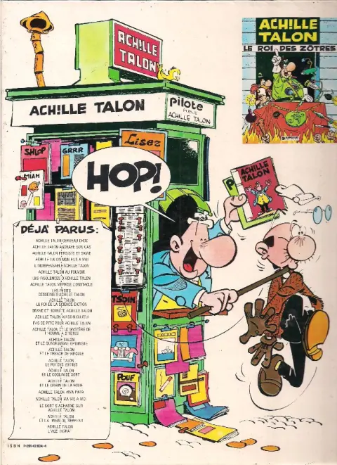 Verso de l'album Achille Talon Tome 12 Achille talon au coin du feu...
