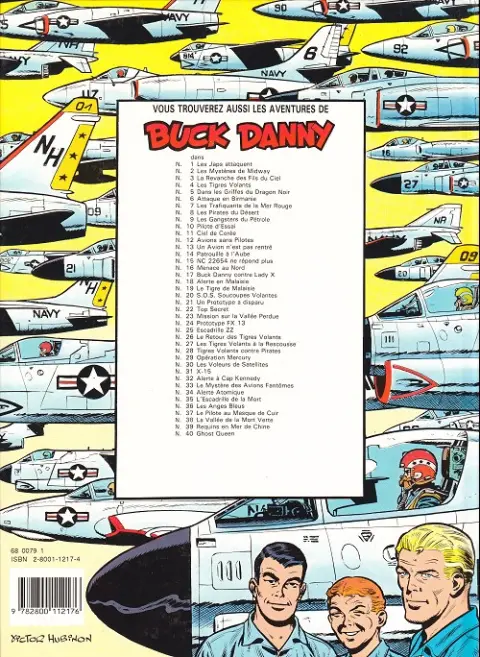 Verso de l'album Buck Danny Tome 21 Un prototype a disparu