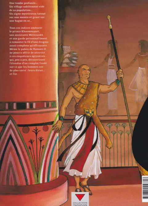 Verso de l'album Sur les terres d'Horus Tome 1 Khaemouaset ou la loi de Maât
