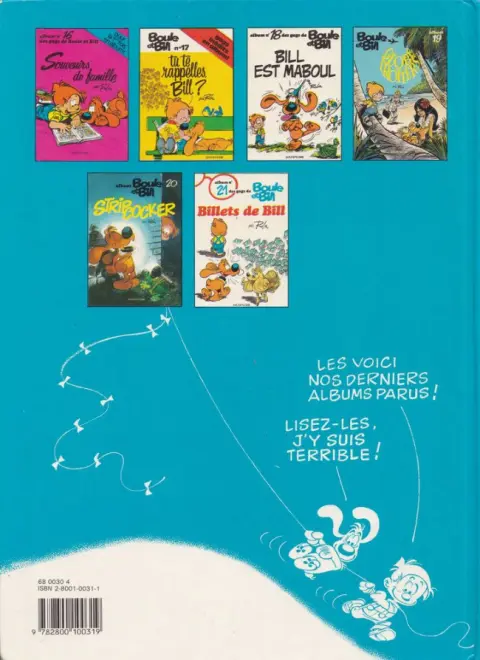 Verso de l'album Boule & Bill Tome 2 60 gags de Boule et Bill n°2
