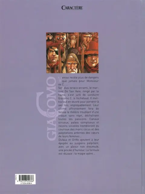 Verso de l'album Giacomo C. Tome 15 La chanson des guenilles