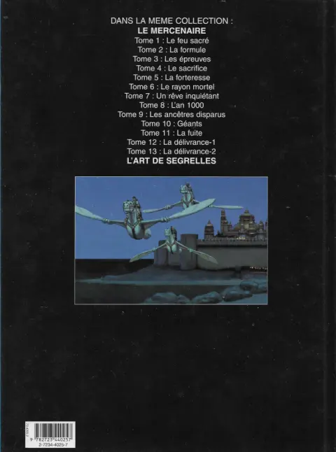 Verso de l'album Le Mercenaire Tome 12 La délivrance - 1