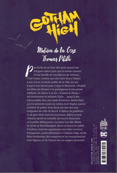 Verso de l'album Gotham High