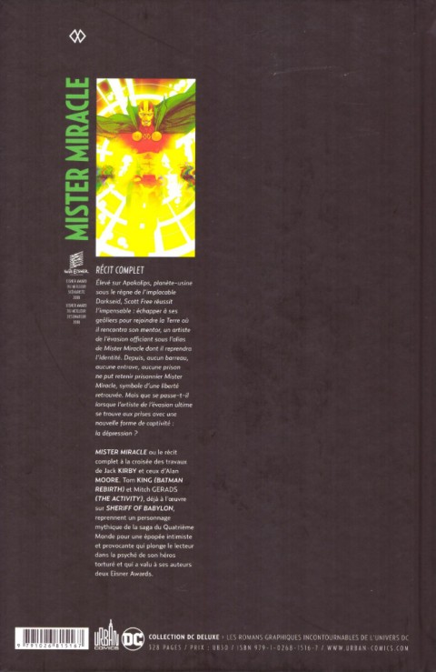 Verso de l'album Mister Miracle