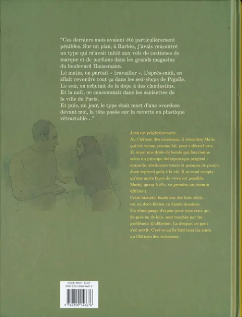 Verso de l'album Le Château des ruisseaux