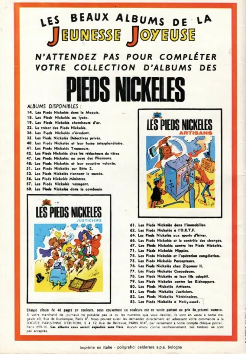 Verso de l'album Bibi Fricotin 2e Série - Societé Parisienne d'Edition Tome 28 Bibi Fricotin et le testament mystérieux