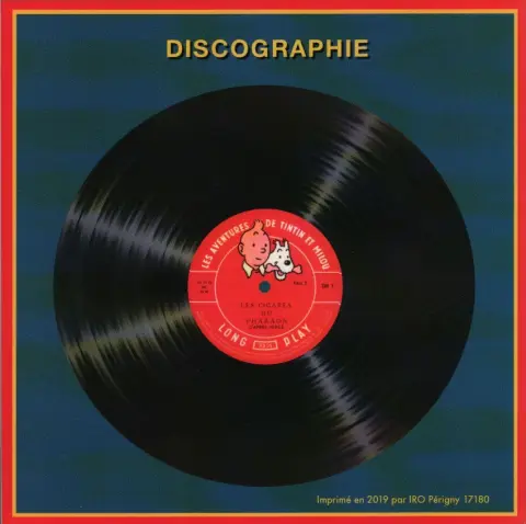 Verso de l'album Tintin & les vinyles