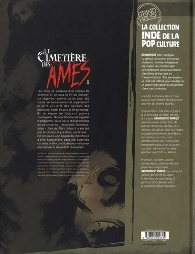 Verso de l'album Le cimetière des Âmes 1