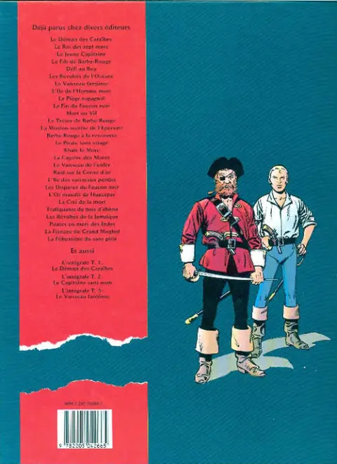 Verso de l'album Barbe-Rouge Tome 26 Pirates en mer des Indes