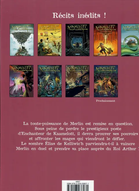Verso de l'album Kaamelott Tome 6 Le duel des mages