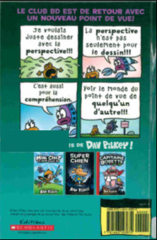 Verso de l'album Mini chat et son club BD 2 Perspectives