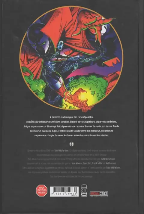Verso de l'album Spawn