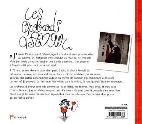 Verso de l'album Les crobards d'Amour