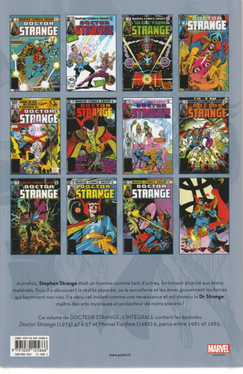 Verso de l'album Docteur Strange (L'intégrale) Tome 9 1981-1983