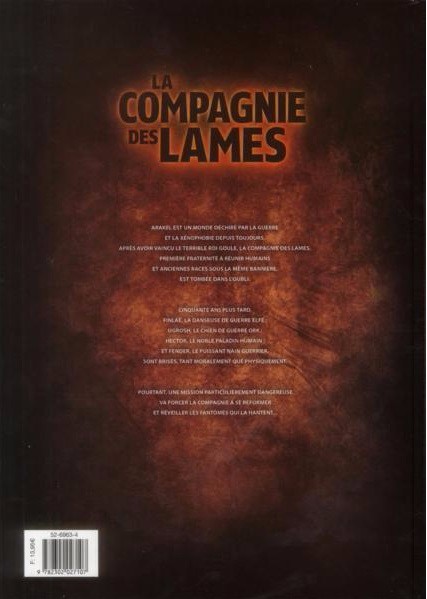 Verso de l'album La Compagnie des lames Tome 2 Désolation