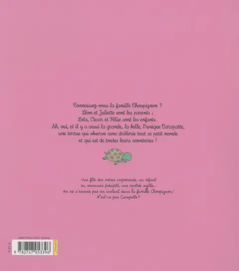 Verso de l'album La Famille Choupignon Tome 2 Vive Maman !