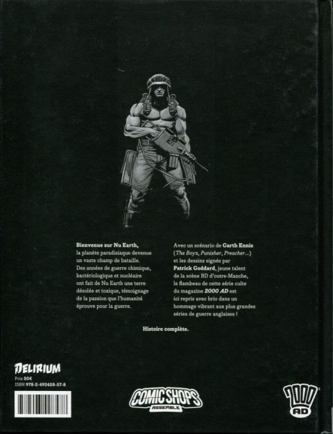 Verso de l'album Rogue Trooper Les Vallées d'Albion