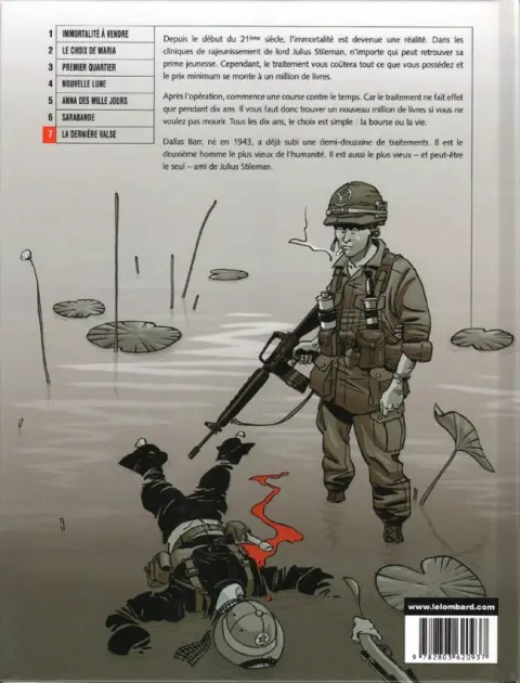 Verso de l'album Dallas Barr Tome 7 La dernière valse