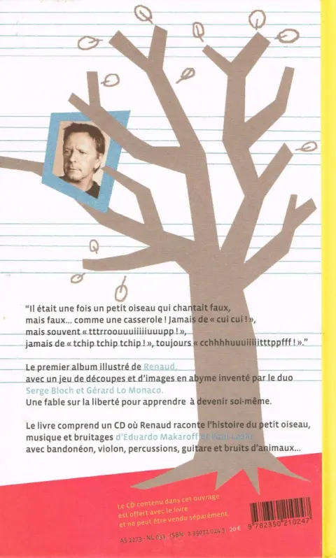 Verso de l'album Le Petit oiseau qui chantait faux