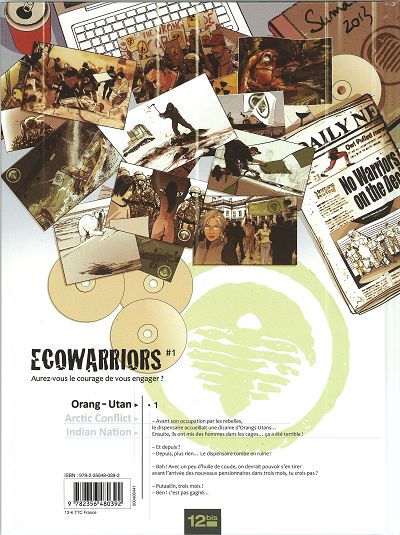 Verso de l'album Eco Warriors 1 Orang-utan - 1