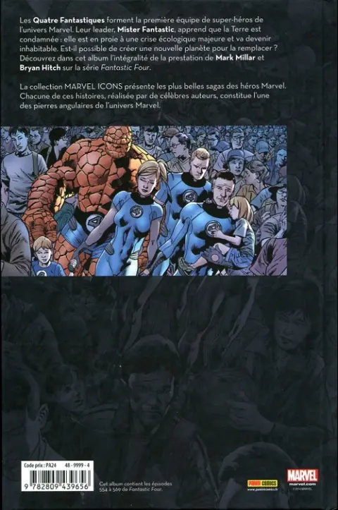 Verso de l'album Fantastic Four