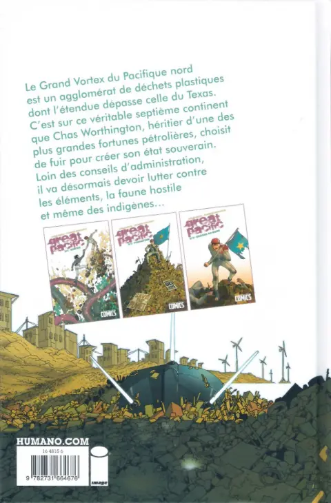 Verso de l'album Great Pacific Tome 2 Fondation