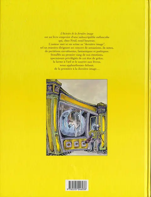 Verso de l'album L'Histoire de la dernière image