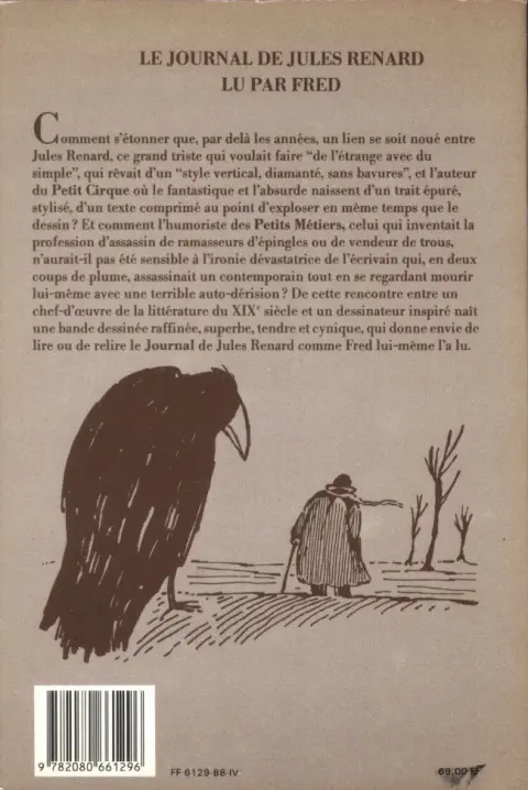 Verso de l'album Le Journal de Jules Renard Le Journal de Jules Renard lu par Fred