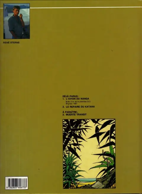 Verso de l'album Adler Tome 2 Le repaire du Katana