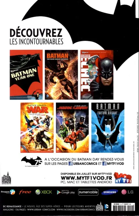 Verso de l'album Justice League Saga #10 Forever Evil - L'An zéro