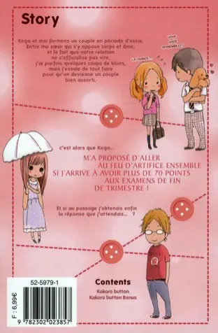 Verso de l'album Kokoro button 3