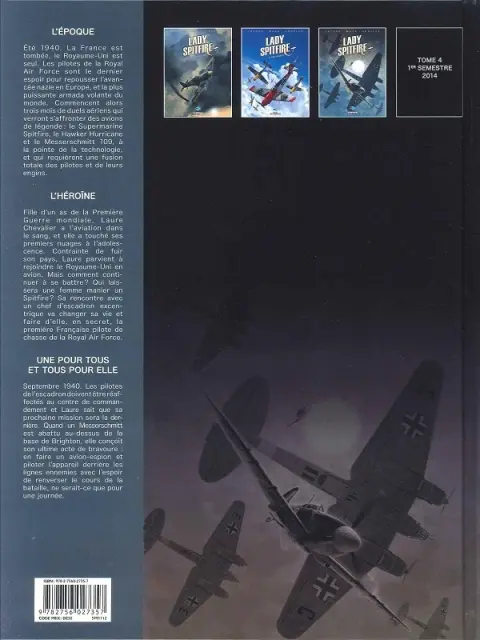 Verso de l'album Lady Spitfire Tome 3 Une pour tous et tous pour elle