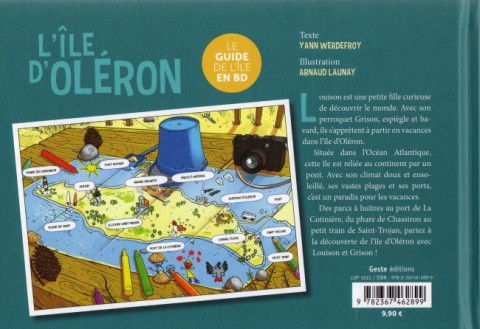 Verso de l'album Louison & Grison L'île d'Oléron