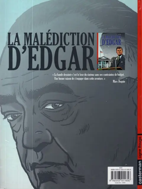 Verso de l'album La Malédiction d'Edgar Tome 2 JFK