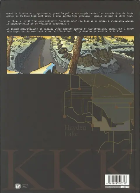 Verso de l'album Amerikkka Tome 3 Les neiges de l'Idaho
