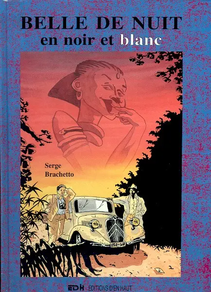 Belle de nuit en noir et blanc