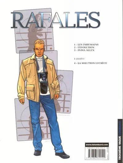 Verso de l'album Rafales Tome 3 India allen