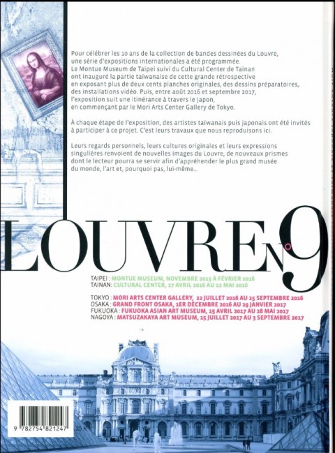 Verso de l'album Les Réveurs du Louvre