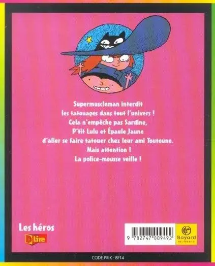 Verso de l'album Sardine de l'espace Tome 8 Les tatouages carnivores