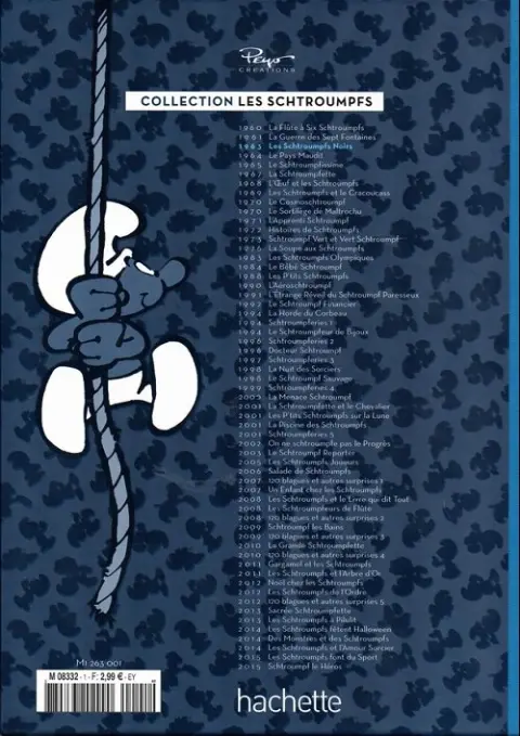 Verso de l'album Les Schtroumpfs La collection Tome 1 Les Schtroumpfs noirs