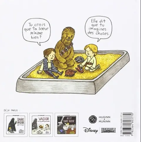 Verso de l'album Star Wars 4 Dark Vador et compagnie